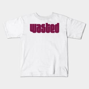 WASTED GTA VIDEO GAME Kids T-Shirt